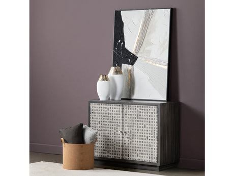 Dapple Brown/Cream Two-Door Cabinet - Ornate Home