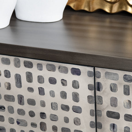 Dapple Brown/Cream Two-Door Cabinet - Ornate Home