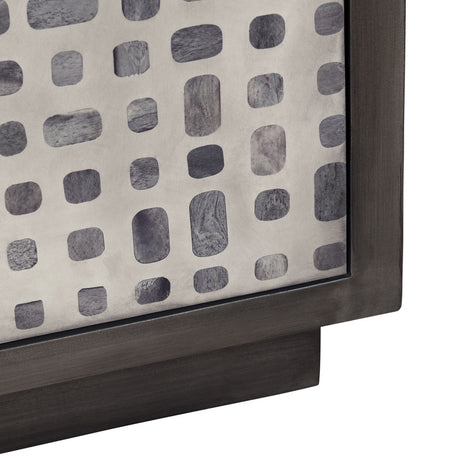 Dapple Brown/Cream Two-Door Cabinet - Ornate Home