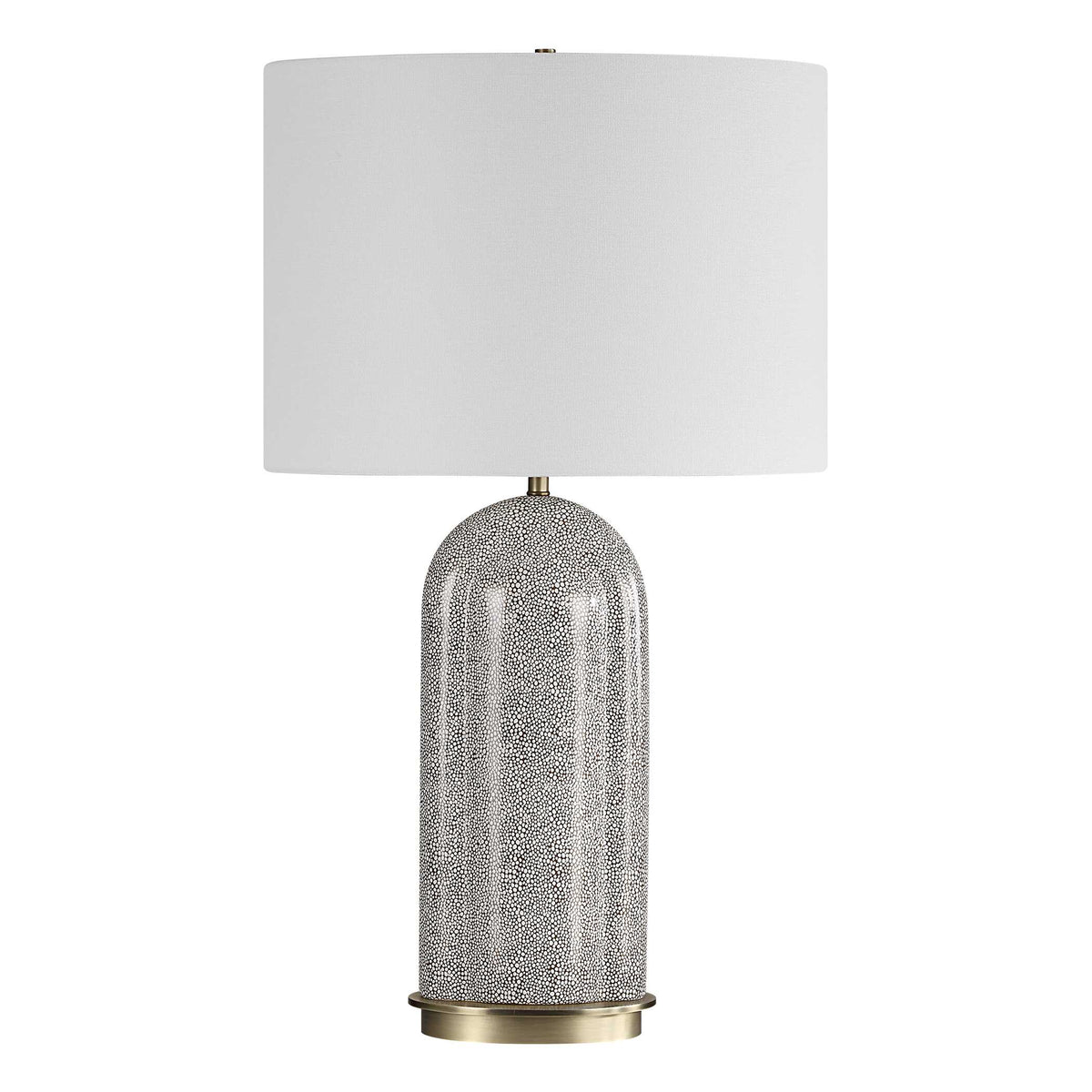 Dapple Brown/White Table Lamp - Ornate Home