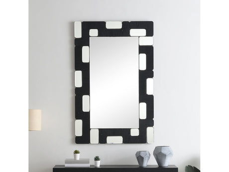Dara Black Accent Mirror - Ornate Home