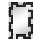 Dara Black Accent Mirror - Ornate Home