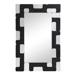 Dara Black Accent Mirror - Ornate Home
