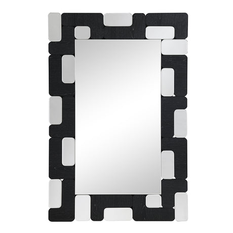 Dara Black Accent Mirror - Ornate Home