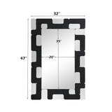 Dara Black Accent Mirror - Ornate Home