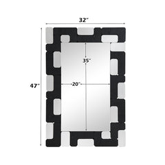 Dara Black Accent Mirror - Ornate Home