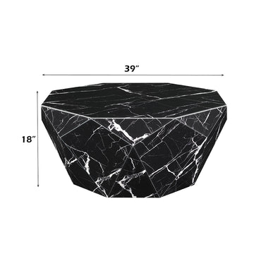 Dara Black Coffee Table - Ornate Home