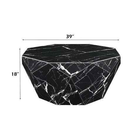 Dara Black Coffee Table - Ornate Home