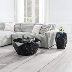 Dara Black Coffee Table - Ornate Home