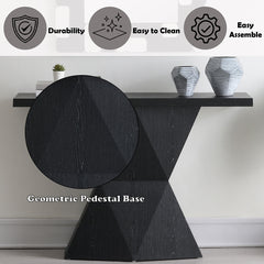 Dara Black Console Table - Ornate Home
