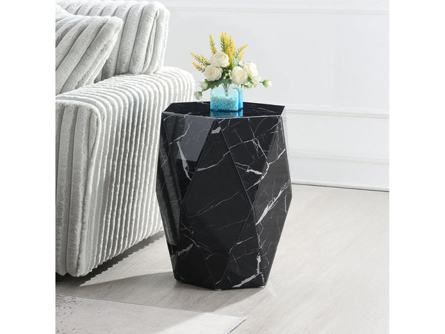 Dara Black End Table - Ornate Home