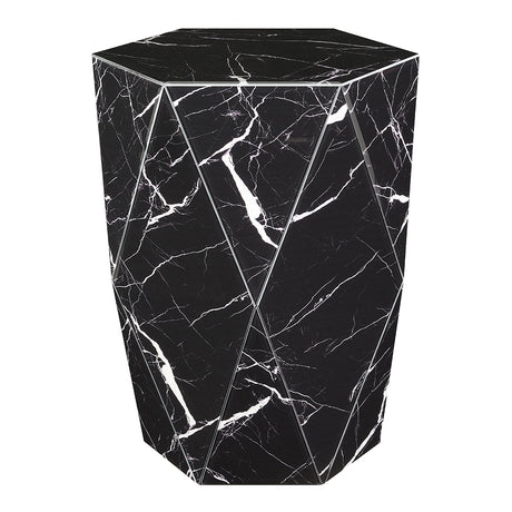Dara Black End Table - Ornate Home