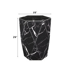 Dara Black End Table - Ornate Home