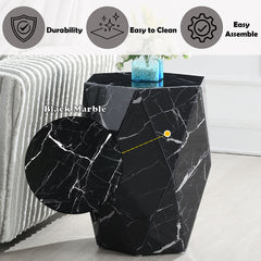 Dara Black End Table - Ornate Home