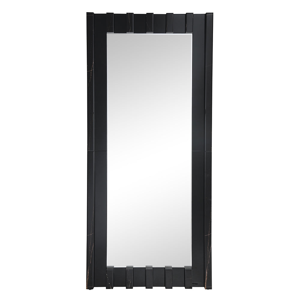 Dara Black Floor Mirror - Ornate Home
