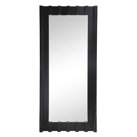 Dara Black Floor Mirror - Ornate Home