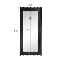 Dara Black Floor Mirror - Ornate Home
