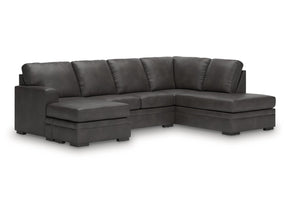 Dara Park Shadow 2-Piece Sectional with Chaise - Ornate Home