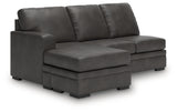 Dara Park Shadow 2-Piece Sectional with Chaise - Ornate Home