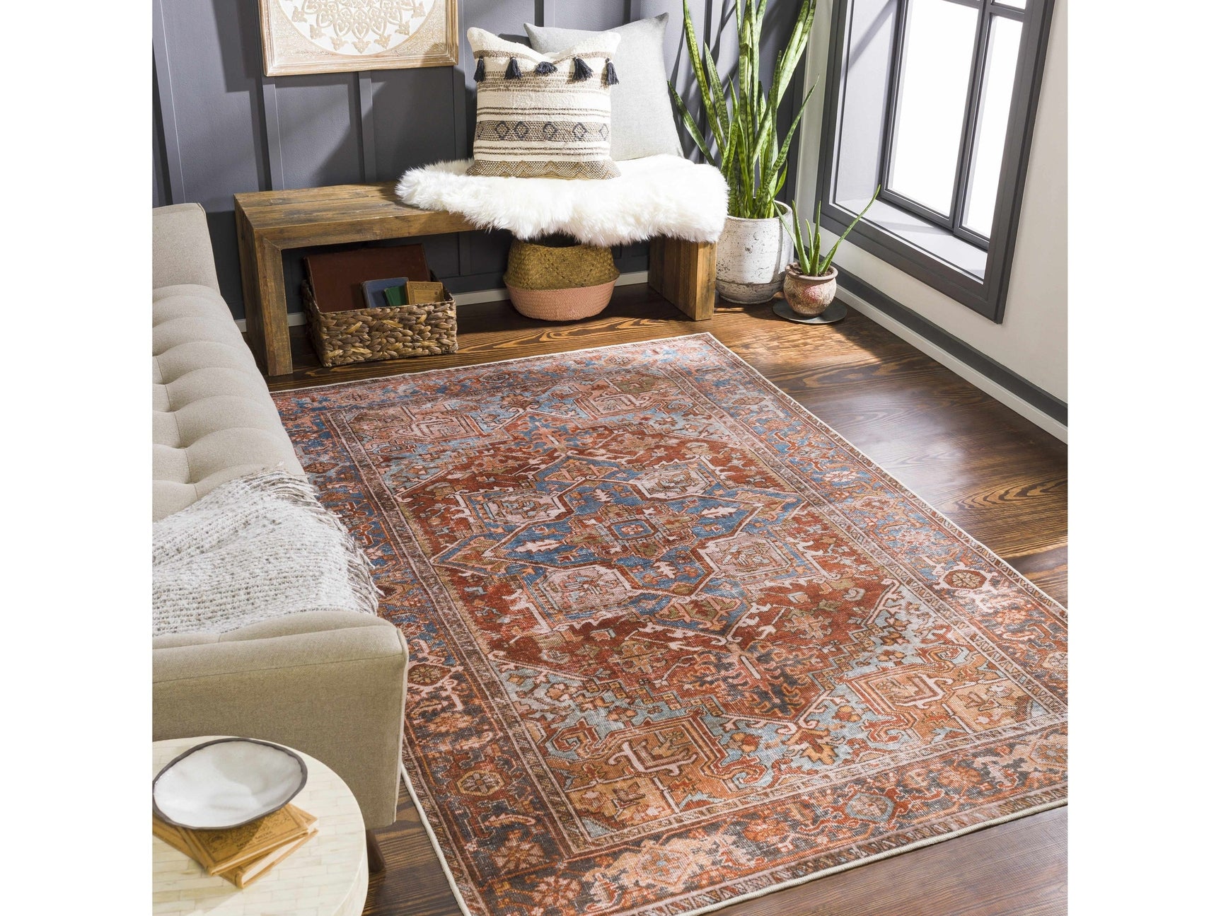Darapidap Washable Area Rug - Ornate Home