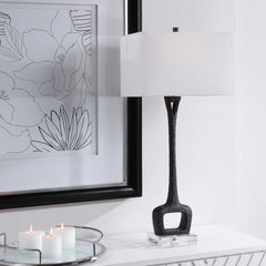 Darbie Black Iron Table Lamp - Ornate Home