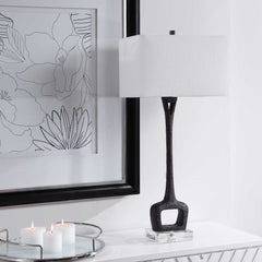 Darbie Black Iron Table Lamp - Ornate Home