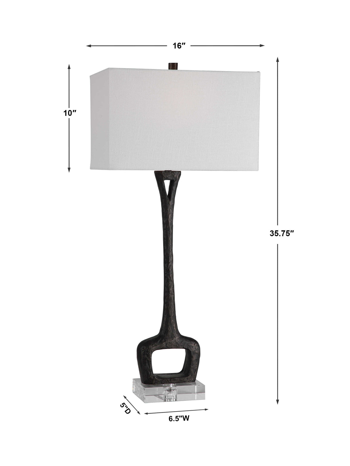 Darbie Black Iron Table Lamp - Ornate Home