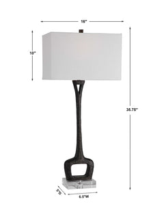 Darbie Black Iron Table Lamp - Ornate Home