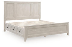 Darbonton Dove White King Panel Storage Bed - Ornate Home