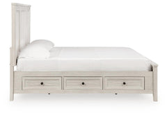 Darbonton Dove White King Panel Storage Bed - Ornate Home