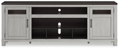 Darborn Gray/Brown 88" TV Stand - Ornate Home
