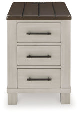 Darborn Gray/Brown Chairside End Table (Online Special Price) - Ornate Home