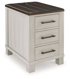 Darborn Gray/Brown Chairside End Table - Ornate Home