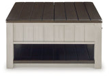 Darborn Gray/Brown Lift-Top Coffee Table - Ornate Home