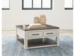 Darborn Gray/Brown Lift-Top Coffee Table - Ornate Home