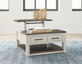 Darborn Gray/Brown Lift-Top Coffee Table - Ornate Home