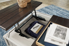 Darborn Gray/Brown Lift-Top Coffee Table - Ornate Home