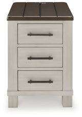 Darborn Gray/Brown Lift-top Coffee Table and 2 Chairside End Tables - Ornate Home