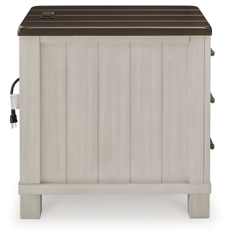 Darborn Gray/Brown Lift-top Coffee Table and 2 Chairside End Tables - Ornate Home