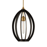 Darby Bronze 1 Light Architectural Oval Pendant - Ornate Home