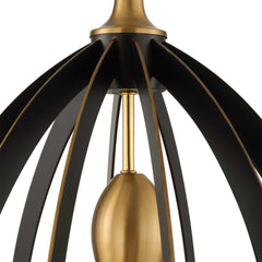 Darby Bronze 1 Light Architectural Oval Pendant - Ornate Home