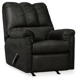 Darcy Black Loveseat & 2 Recliners - Ornate Home