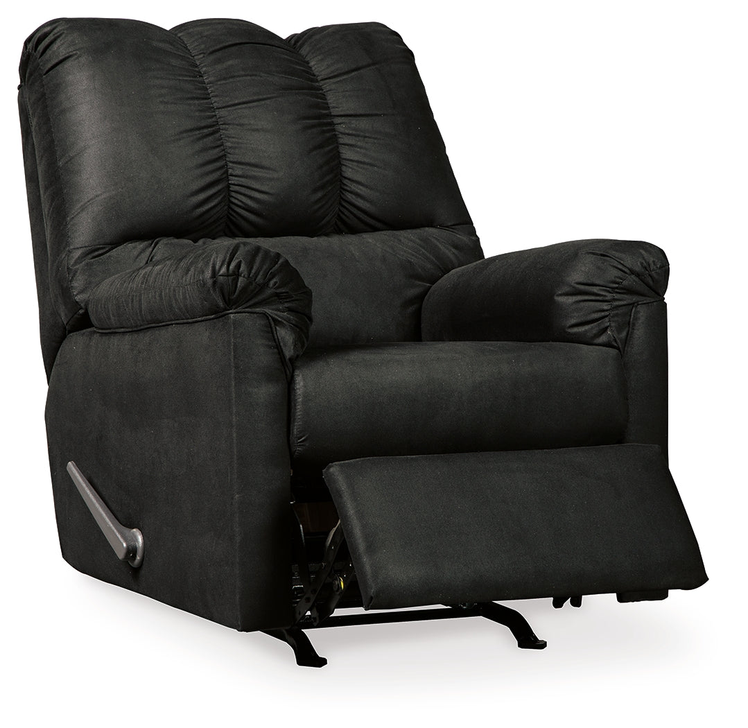 Darcy Black Loveseat & 2 Recliners - Ornate Home