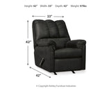 Darcy Black Loveseat & 2 Recliners - Ornate Home