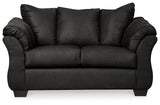 Darcy  Black Loveseat & Chair (Online Special Price) - Ornate Home
