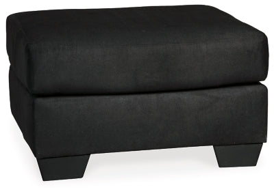 Darcy Black Sofa, Loveseat, Chair and Ottoman - Ornate Home