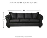 Darcy Black Sofa, Loveseat and Recliner (Online Special Price) - Ornate Home