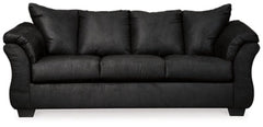 Darcy Black Sofa, Loveseat and Recliner - Ornate Home