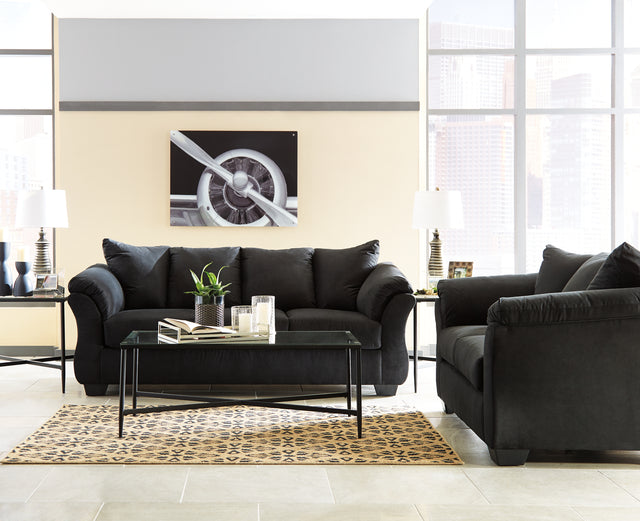 Darcy Black Sofa and Loveseat (Online Special Price) - Ornate Home