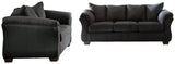 Darcy Black Sofa and Loveseat (Online Special Price) - Ornate Home